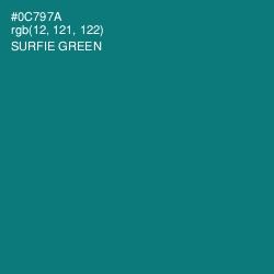 #0C797A - Surfie Green Color Image